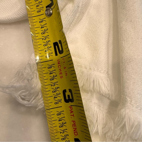 NWT Polo Ralph Lauren Girls White Denim Shorts Raw Hem, adjustable waist Size 4 - Picture 10 of 12